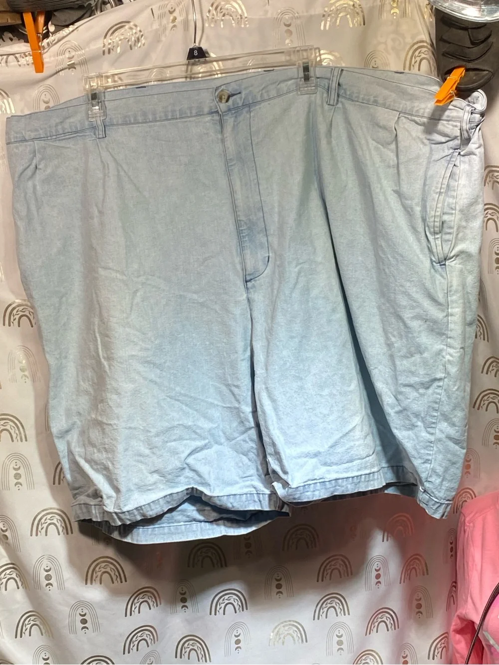 Izod Light Blue Cotton Jean Shorts
